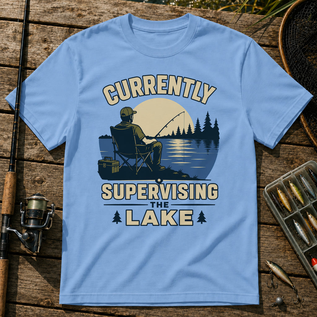 Supervising Lake T-Shirt in Blue