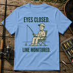EYES CLOSED. LINE MONITORED. T-Shirt in Blue