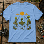 Alien Fishing T-Shirt in Blue