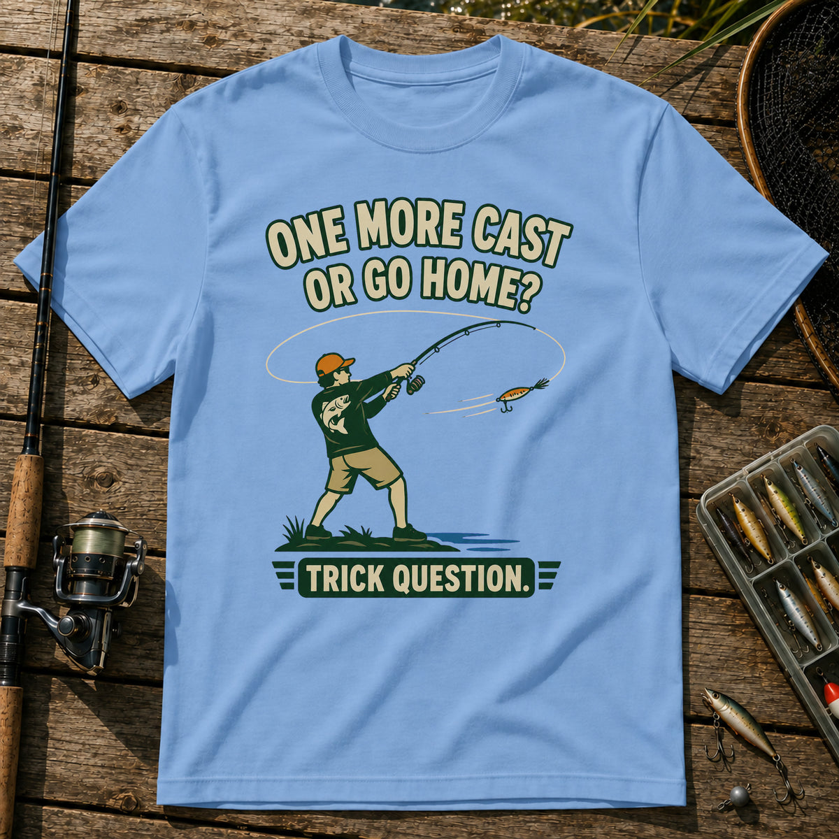 Trick Question T-Shirt in Blue