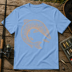 Fish Sizes T-Shirt in Blue