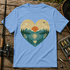 Lake Heart T-Shirt in Blue