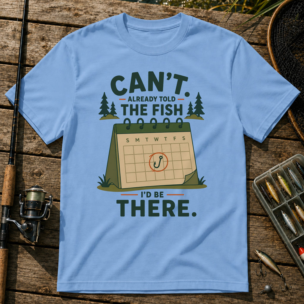 Fish Calendar T-Shirt in Blue