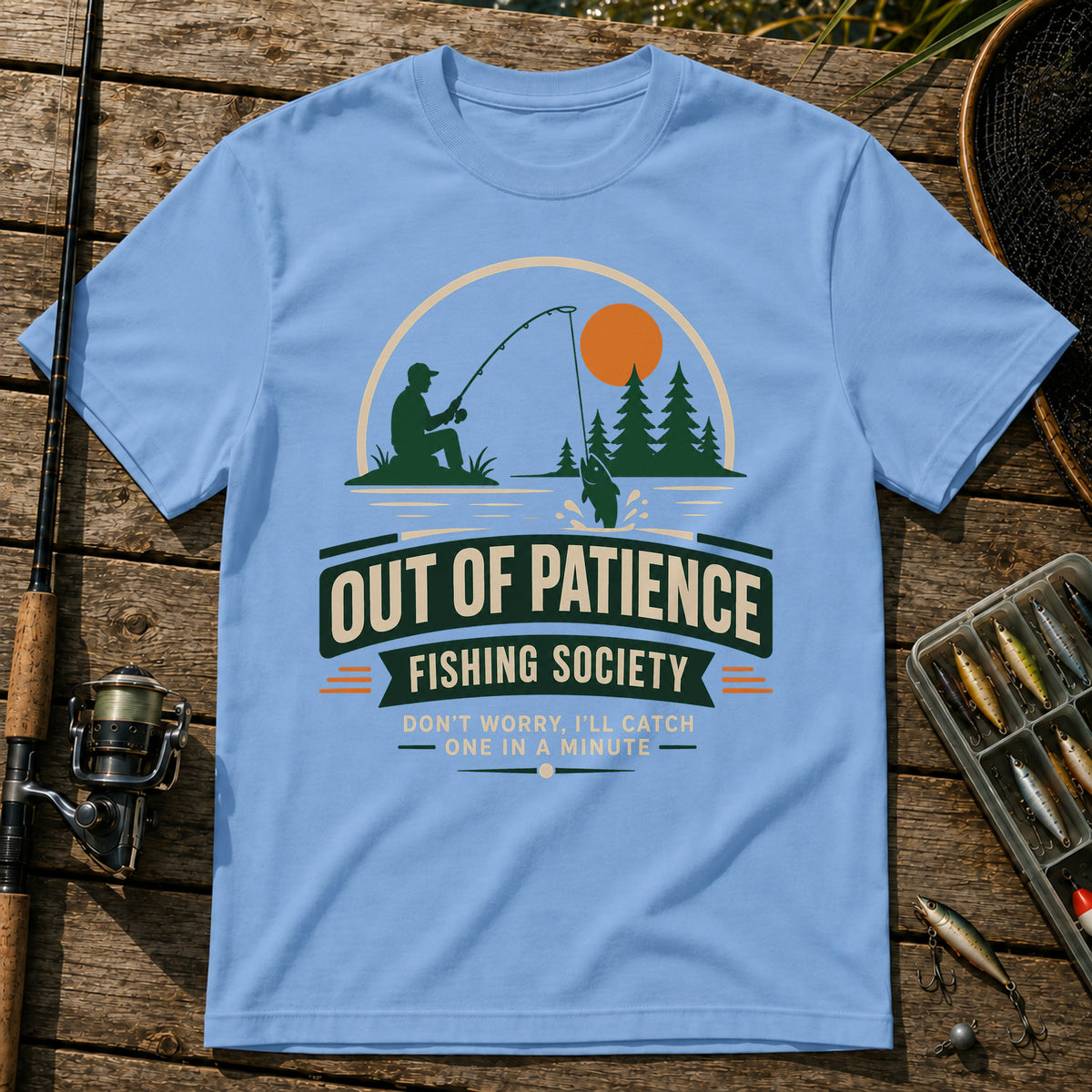 Out Of Patience T-Shirt in Blue