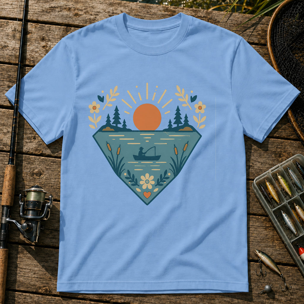 Flower Lake T-Shirt in Blue