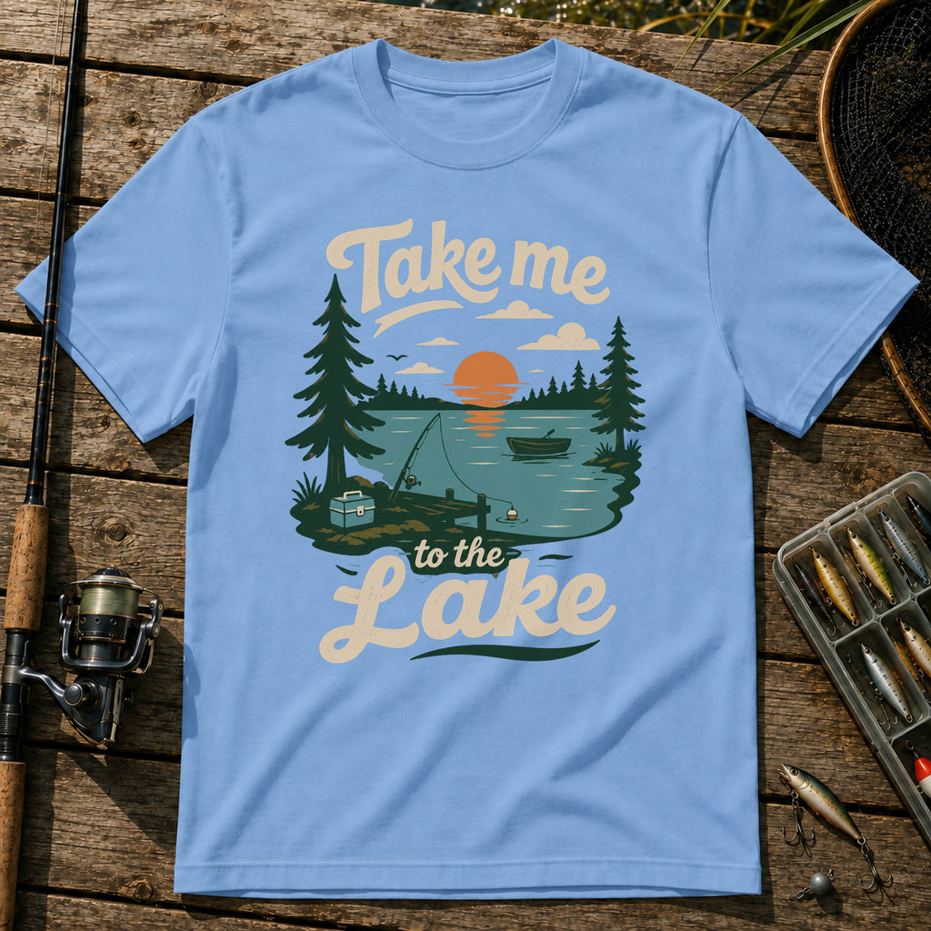 Take Me To The Lake T-Shirt in Blue