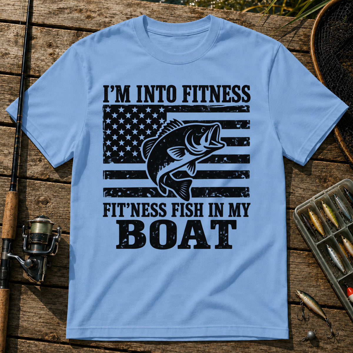 Fitness US T-Shirt in Blue