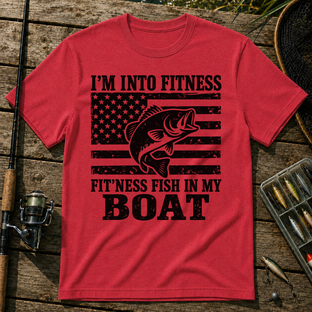 Fitness US T-Shirt in Red