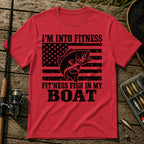 Fitness US T-Shirt in Red