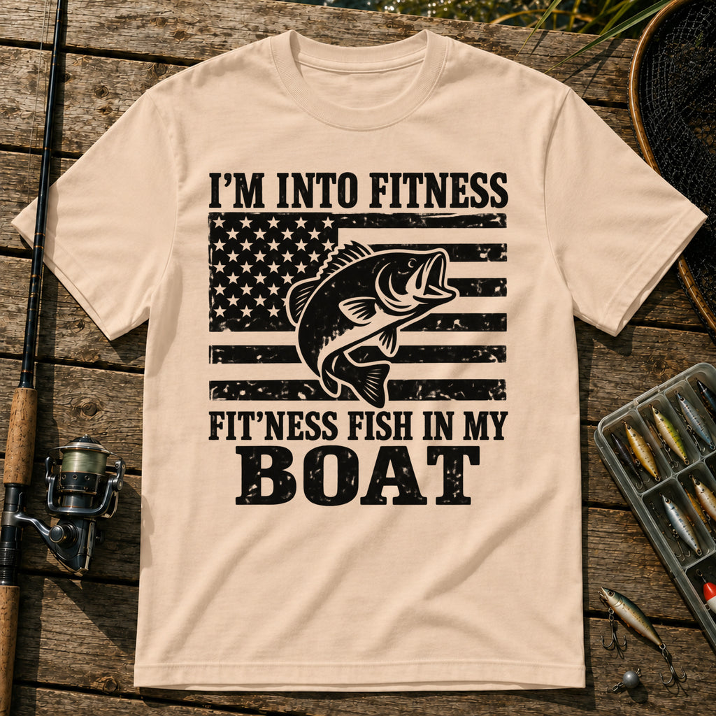 Fitness US T-Shirt in Cream