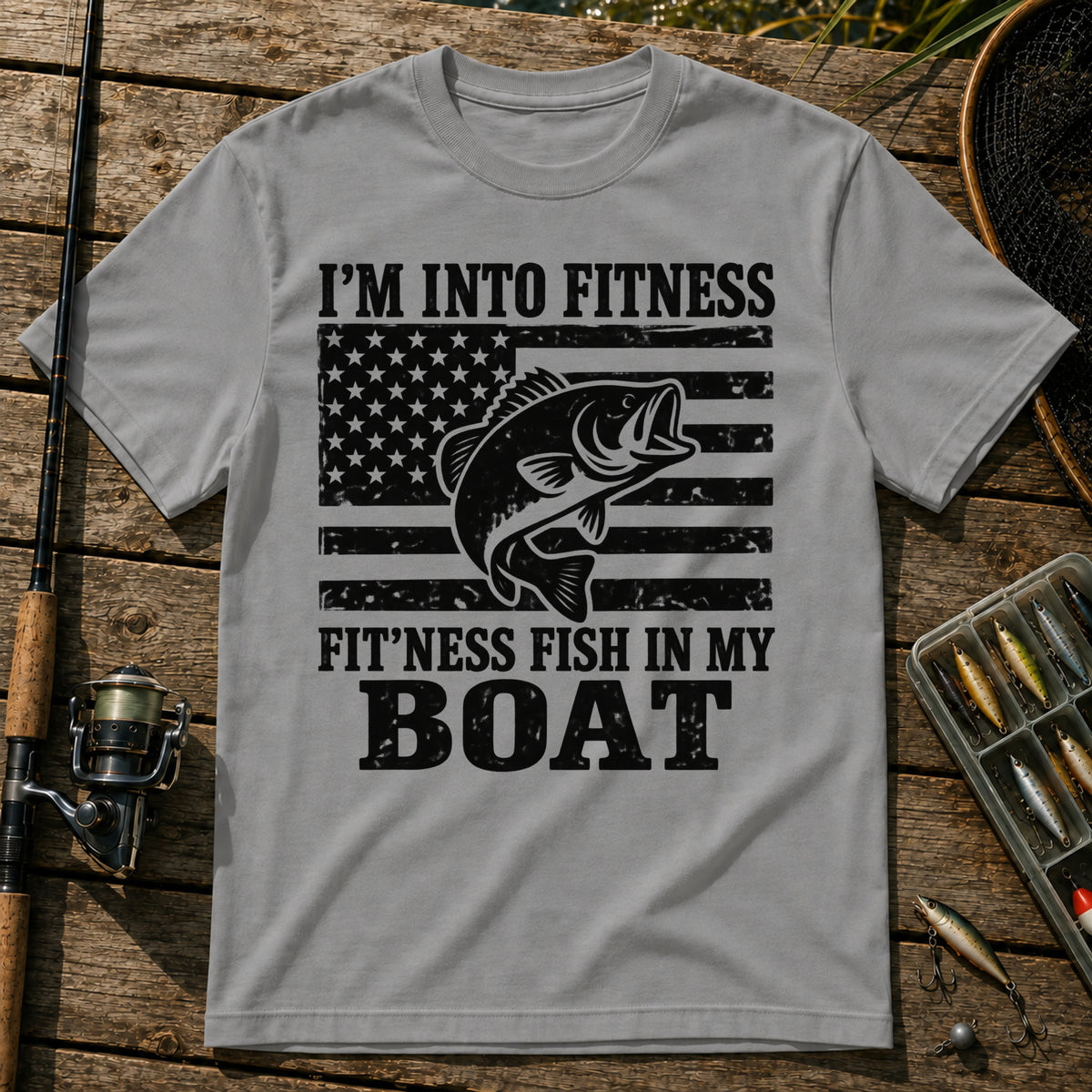 Fitness US T-Shirt in Grey