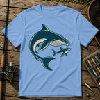 Whale And Shark T-Shirt in Blue