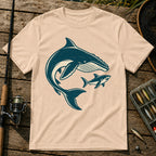 Whale And Shark T-Shirt in Cream