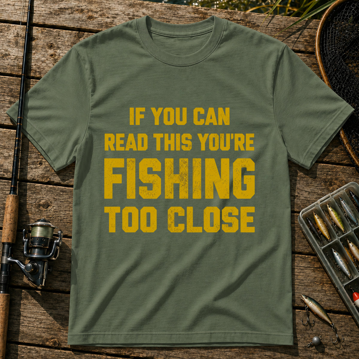 Too Close T-Shirt in Military