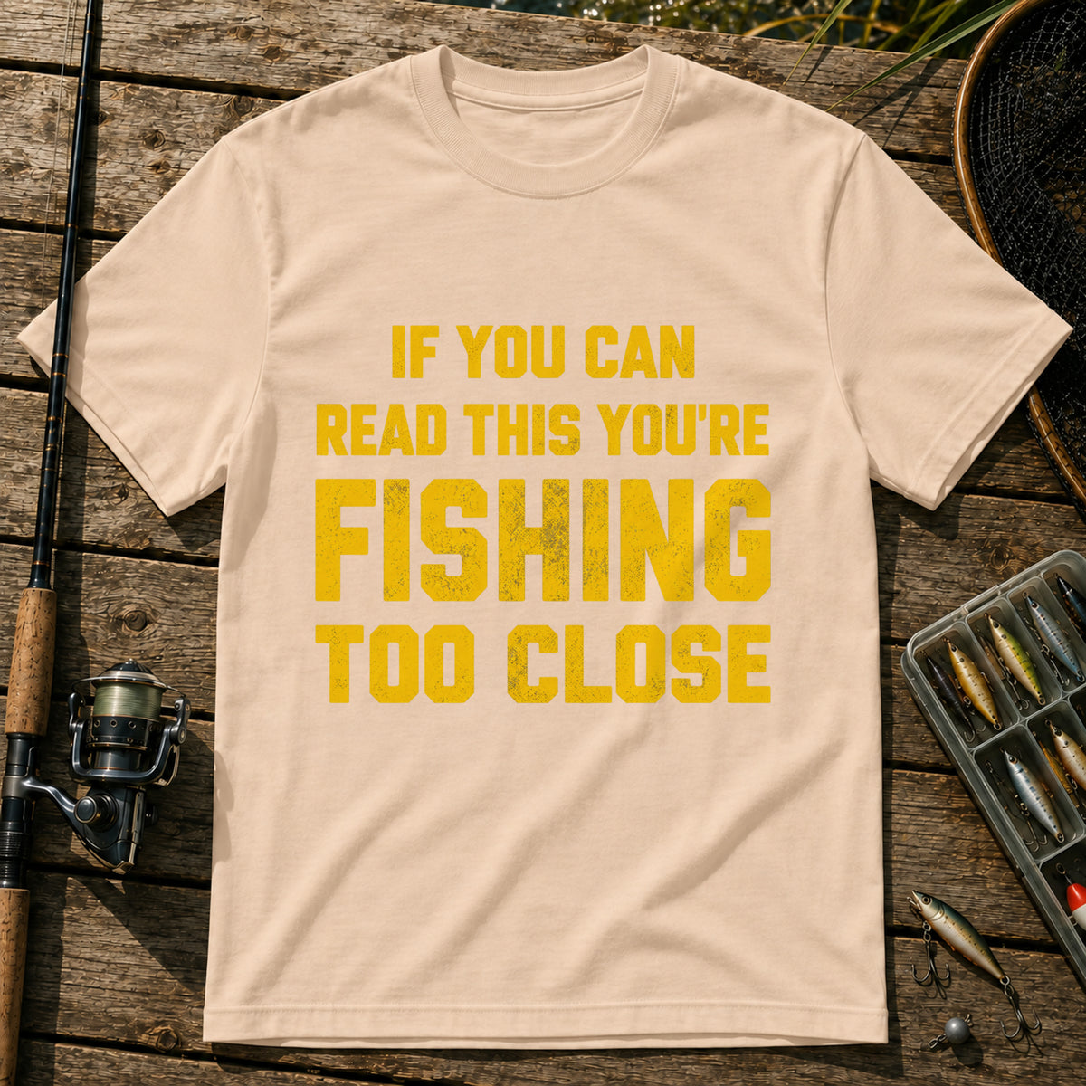 Too Close T-Shirt in Cream