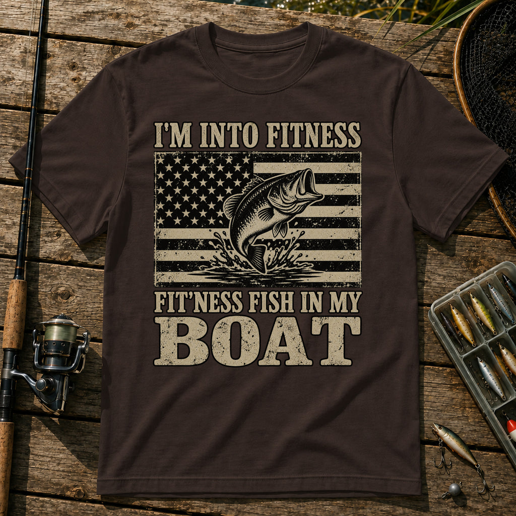 Fitness T-Shirt in Brown