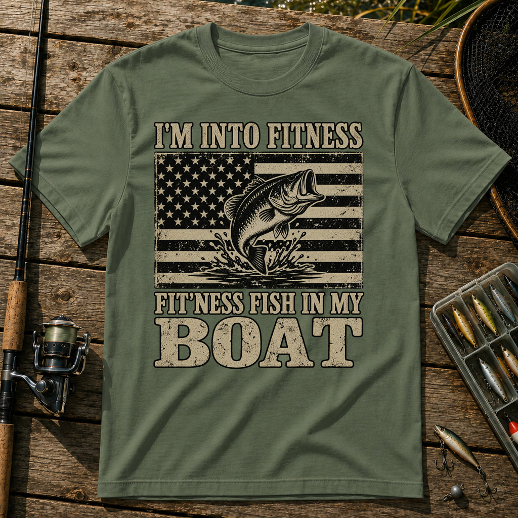 Fitness T-Shirt in Military