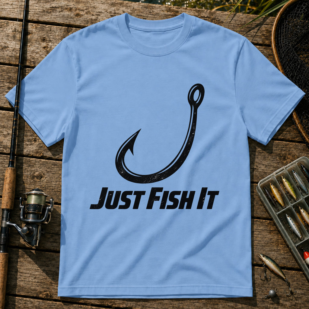 Just Fish It T-Shirt in Blue