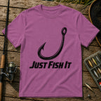 Just Fish It T-Shirt in Berry