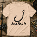 Just Fish It T-Shirt in Cream