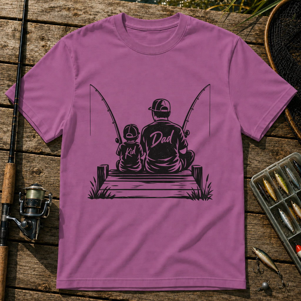 Dad and Kid T-Shirt in Berry