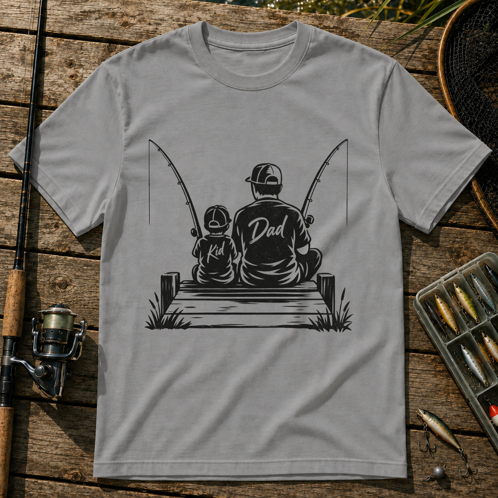 Dad and Kid T-Shirt in Grey