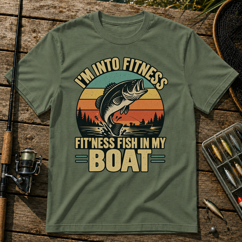 Into Fitness T-Shirt in Military
