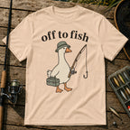 Off To Fish T-Shirt in Cream