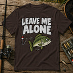 Fish Leave Alone T-Shirt in Brown