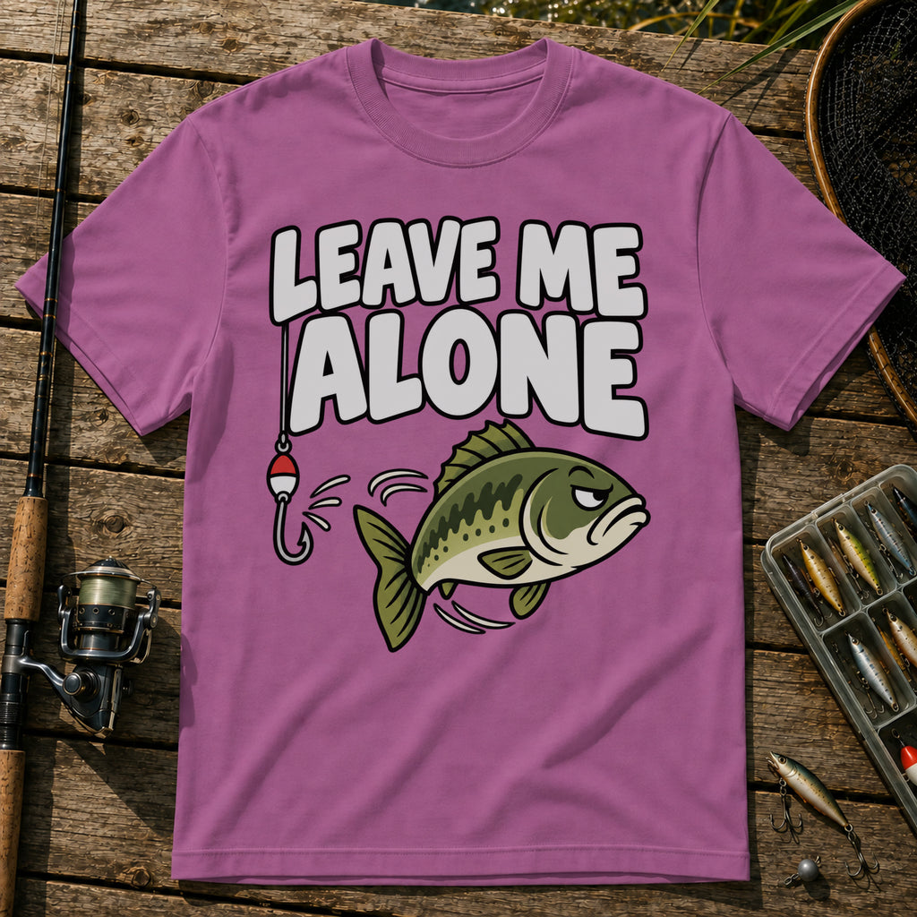 Fish Leave Alone T-Shirt in Berry