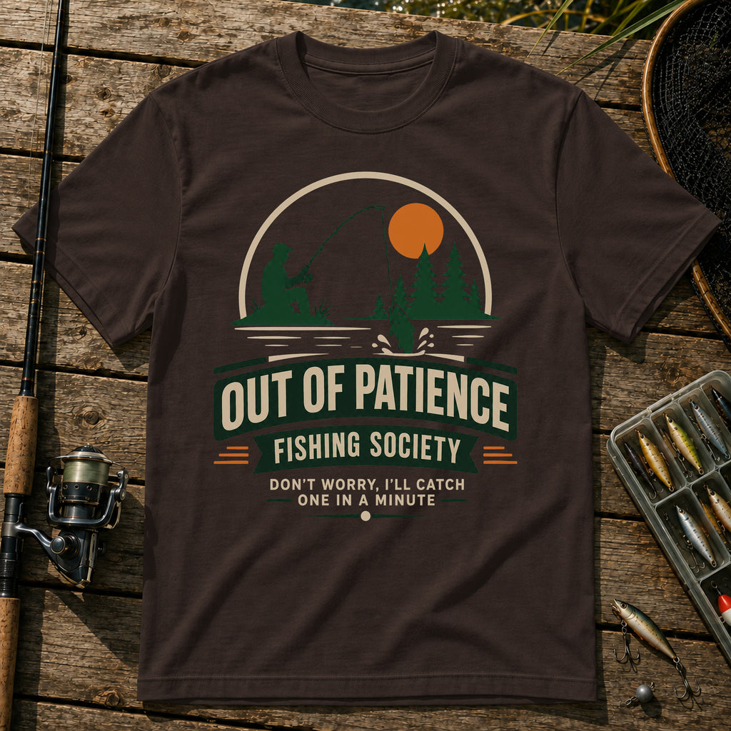 Out Of Patience T-Shirt in Brown