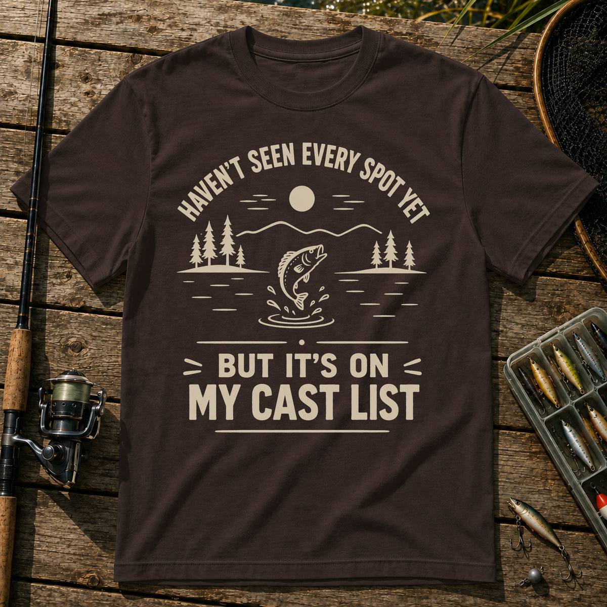 My Cast List T-Shirt in Brown