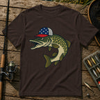 Pike US Hat T-Shirt in Brown