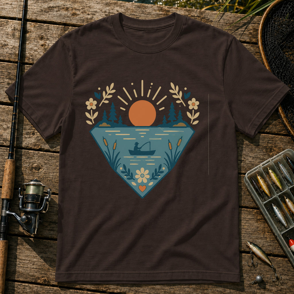 Flower Lake T-Shirt in Brown