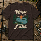 Take Me To The Lake T-Shirt in Brown