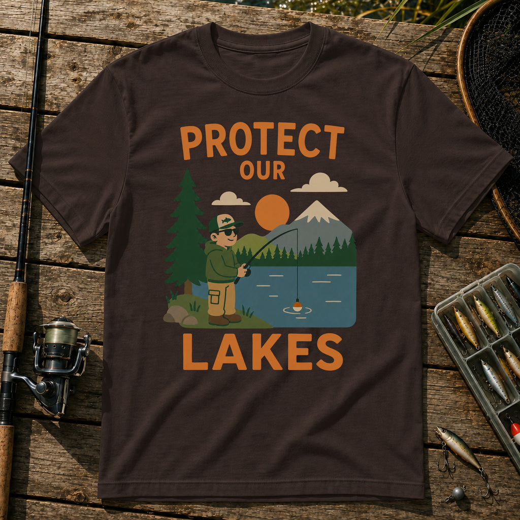 Protect Our Lakes T-Shirt in Brown