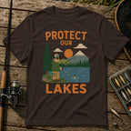 Protect Our Lakes T-Shirt in Brown