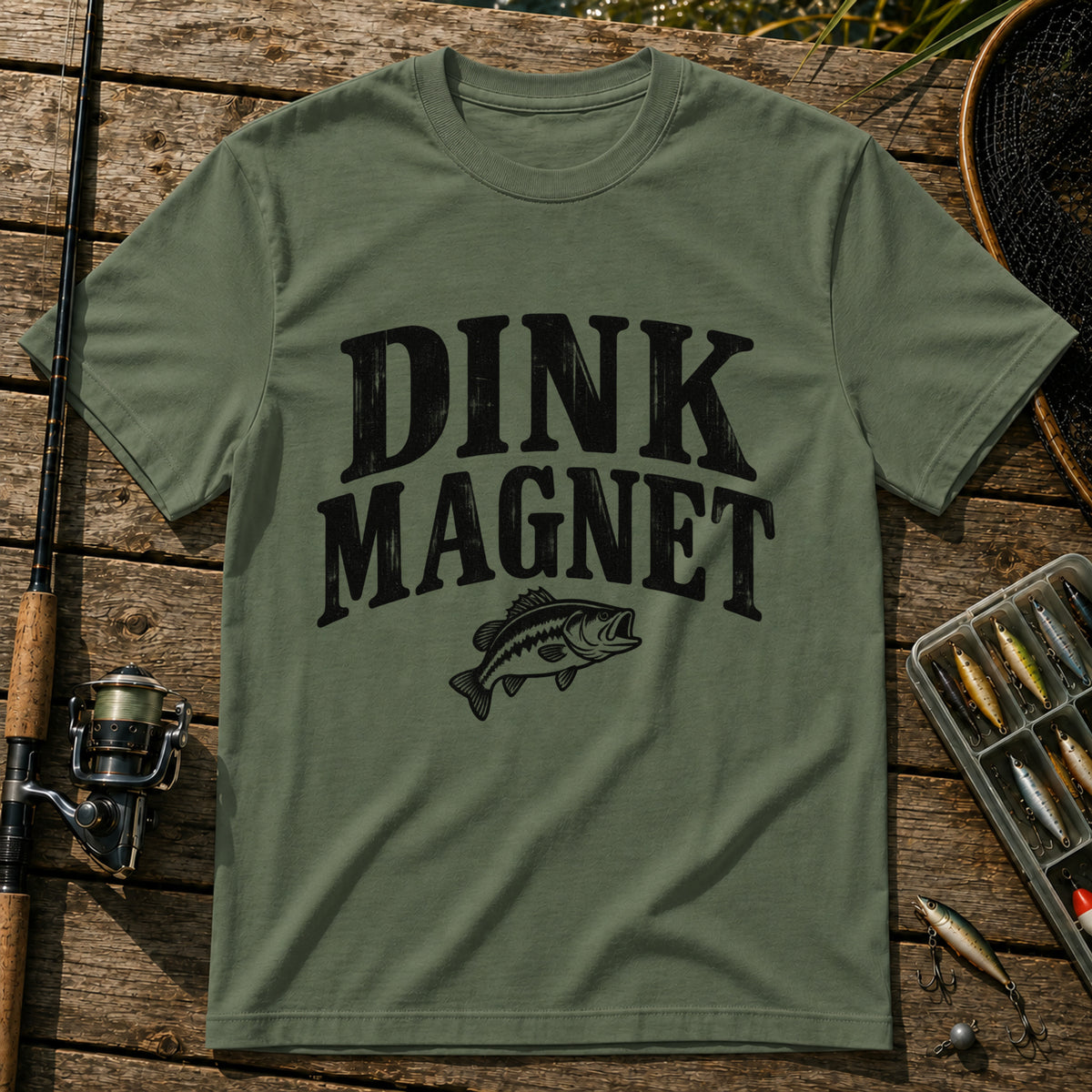 Dink Magnet T-Shirt in Military