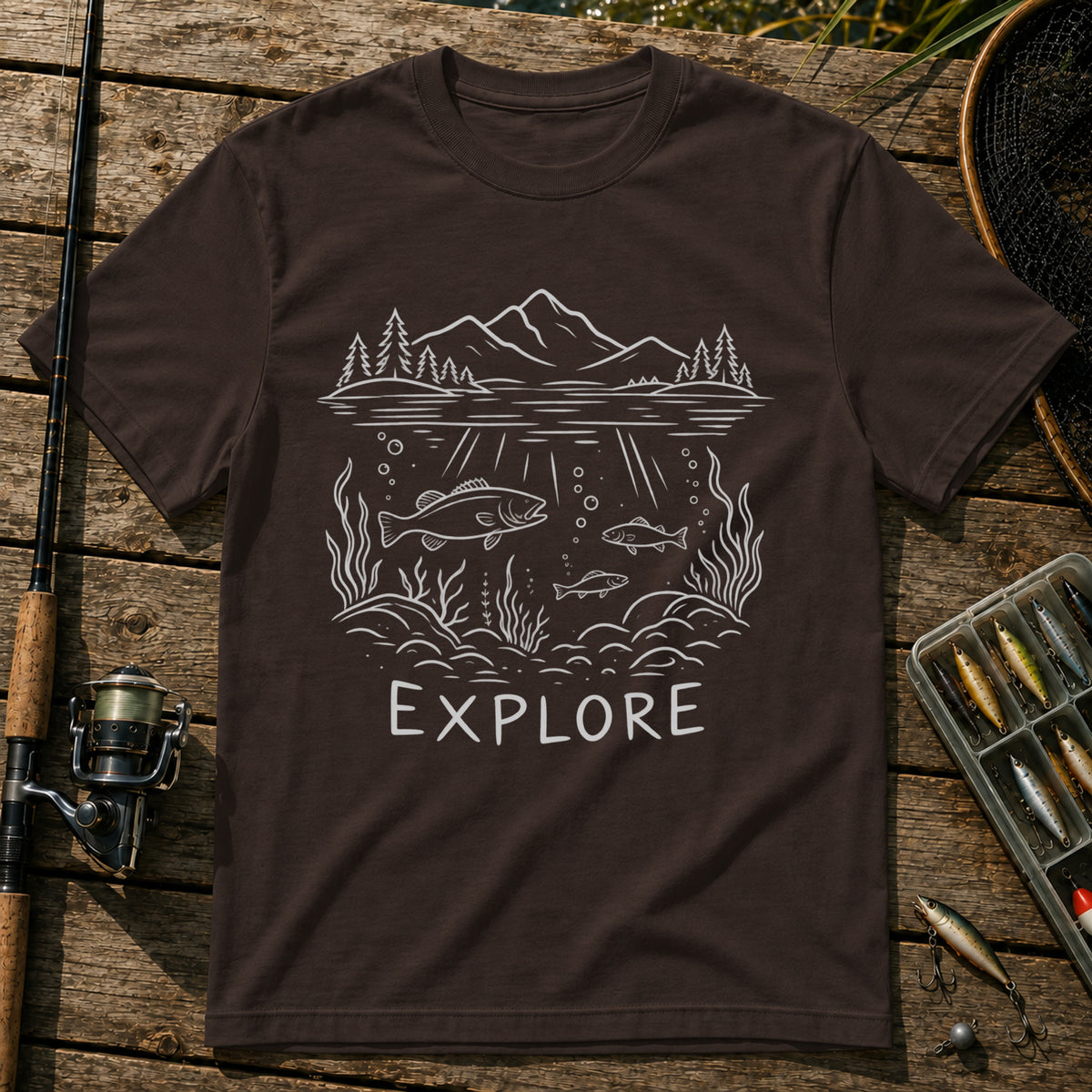 Explore T-Shirt in Brown