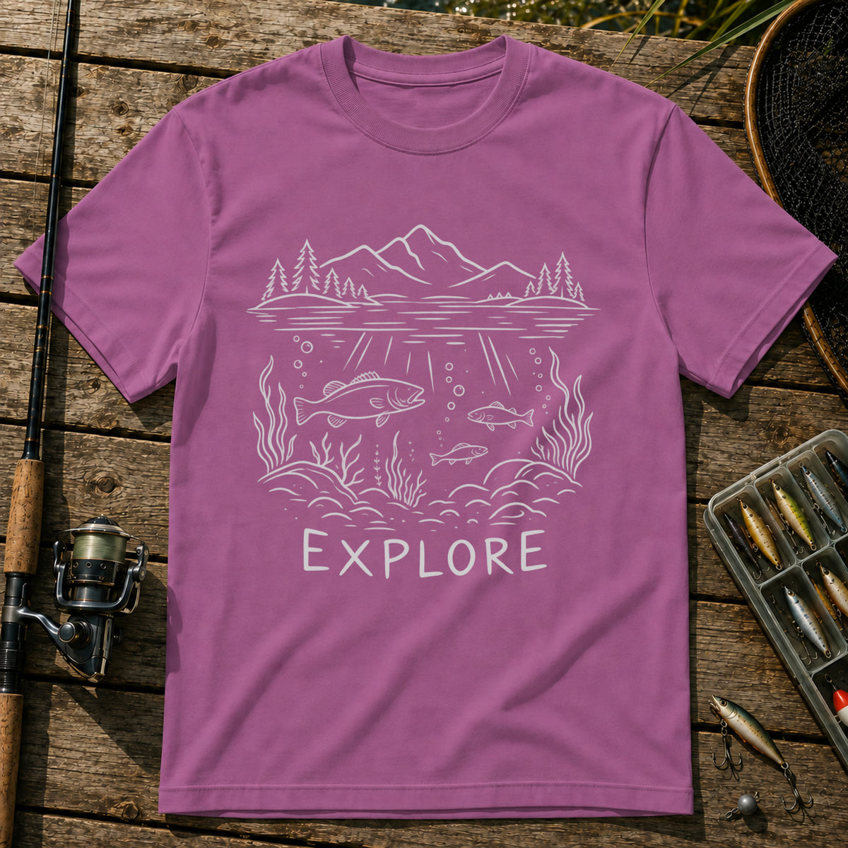 Explore T-Shirt in Berry