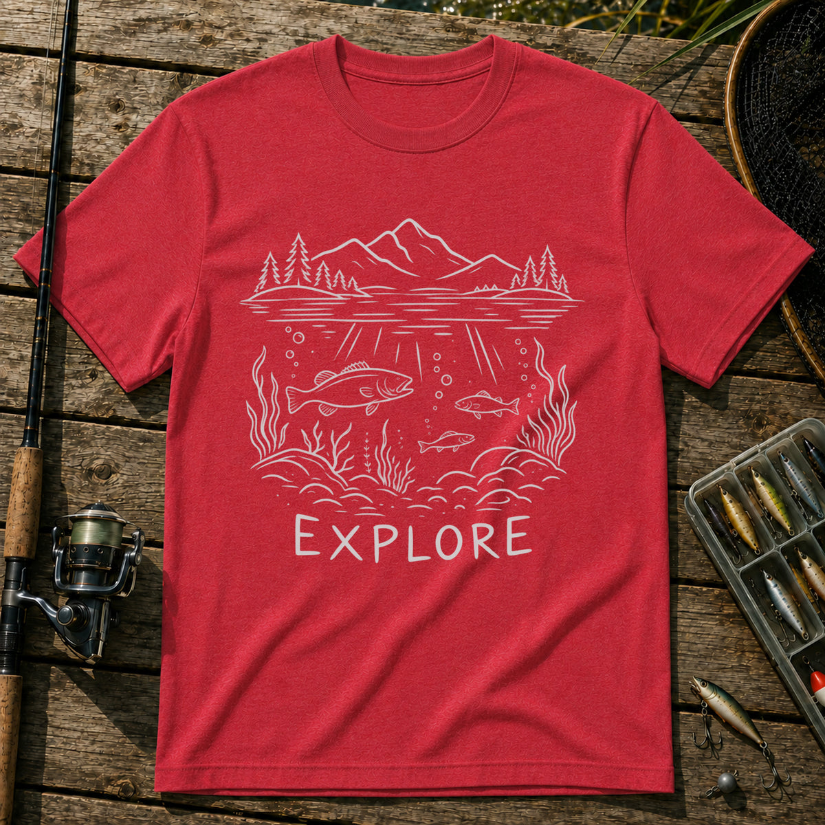 Explore T-Shirt in Red