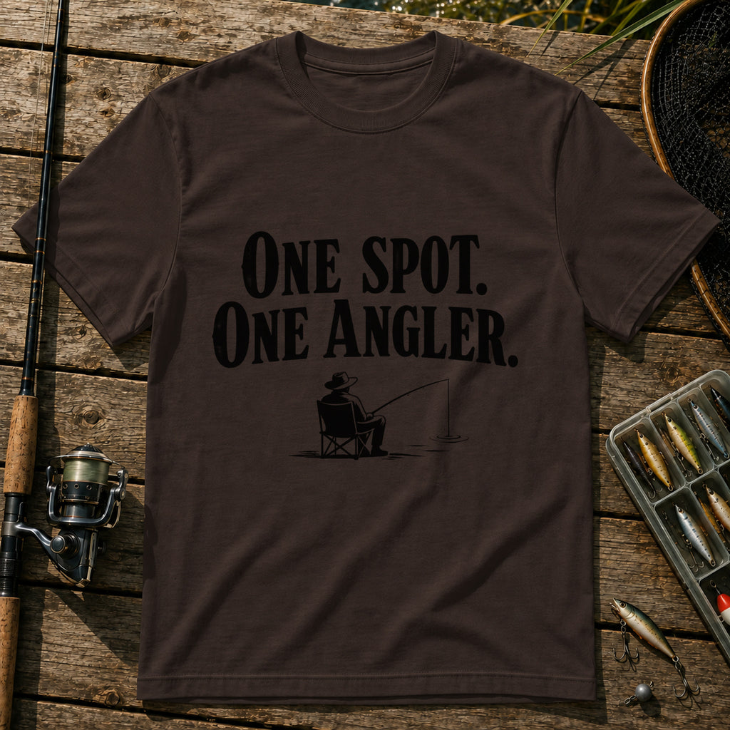One Angler T-Shirt in Brown