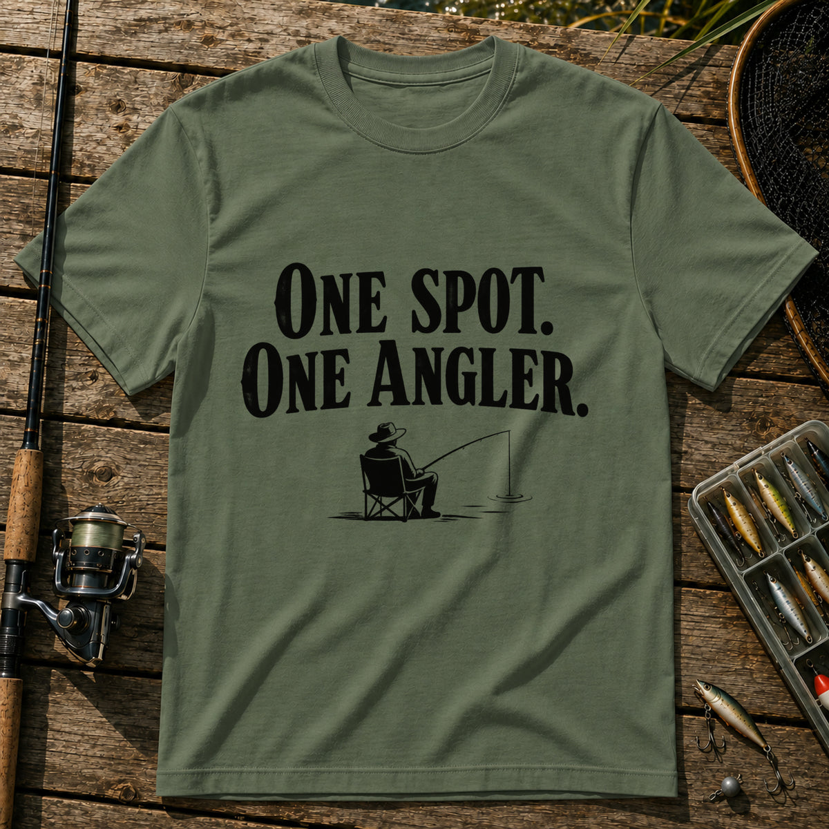 One Angler T-Shirt in Military