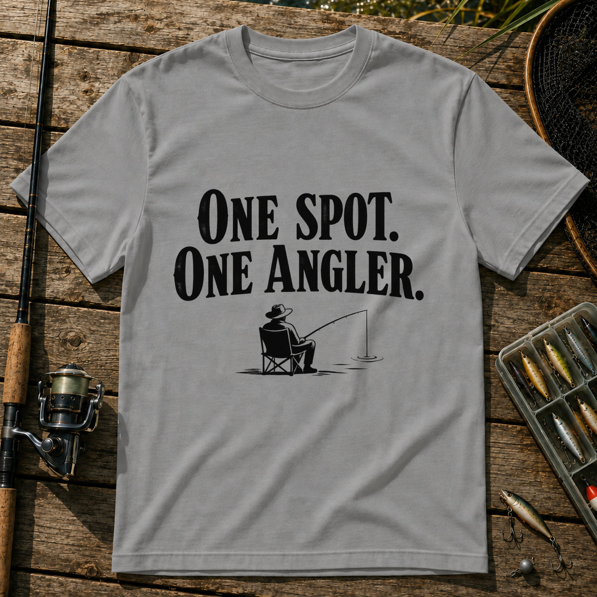 One Angler T-Shirt in Grey
