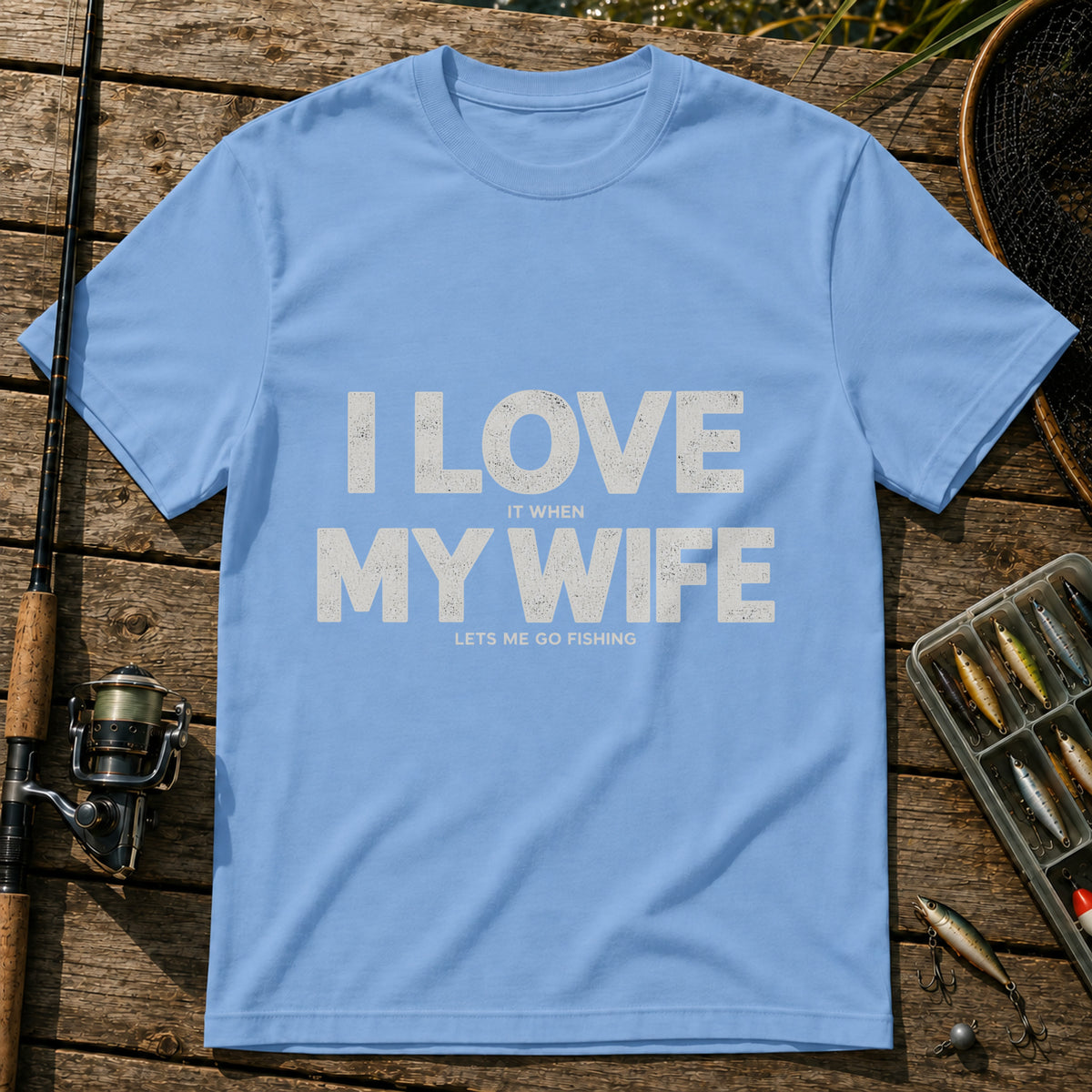 Love My Wife T-Shirt in Blue