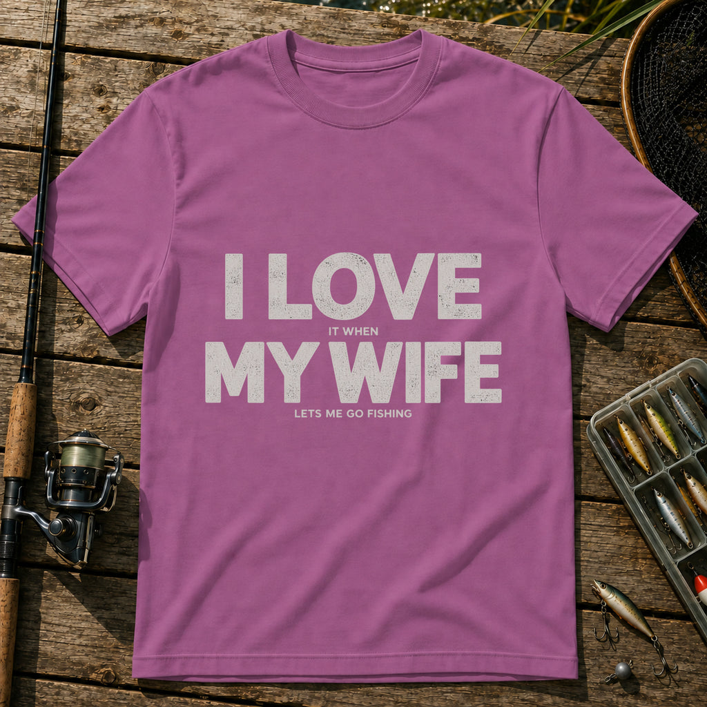 Love My Wife T-Shirt in Berry