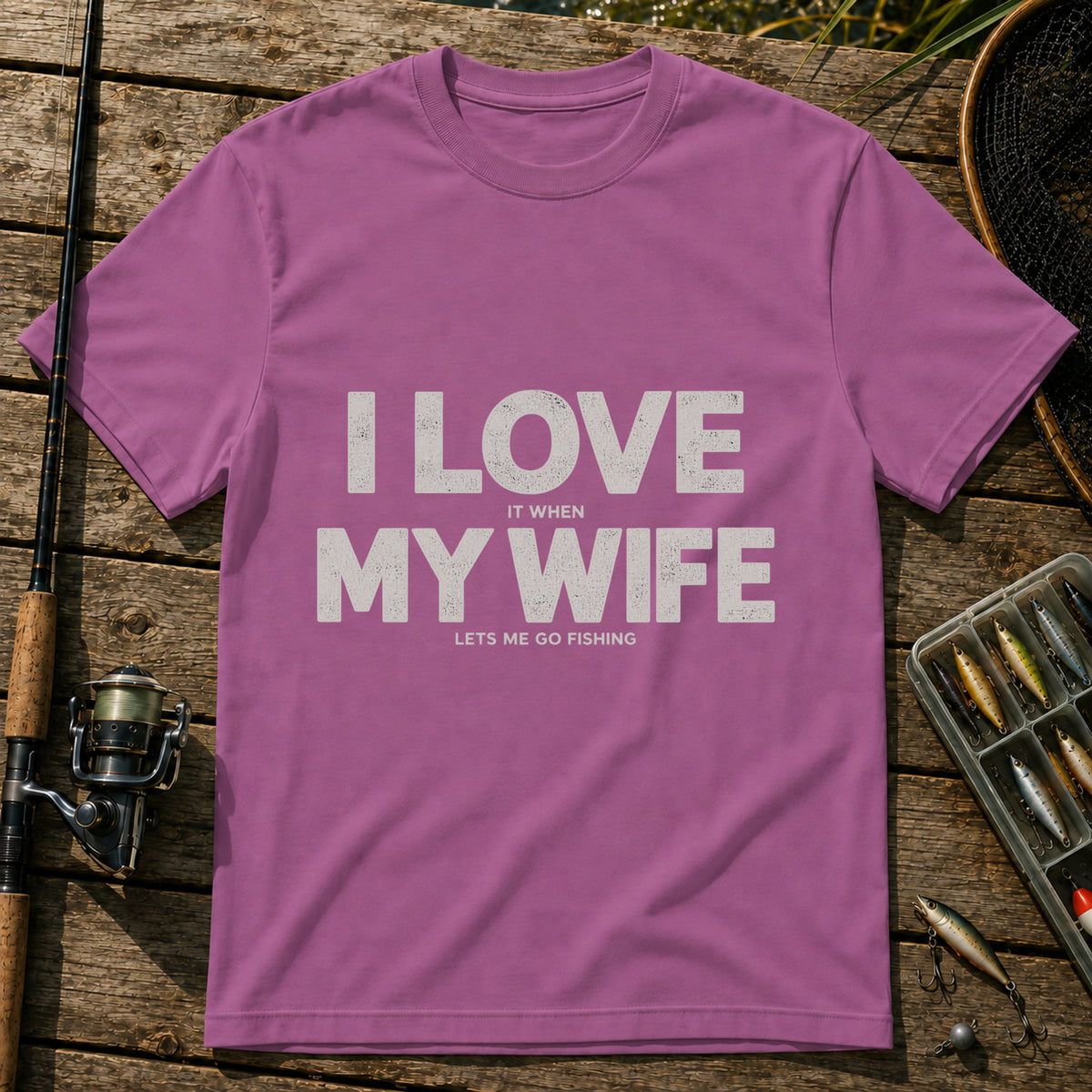 Love My Wife T-Shirt in Berry