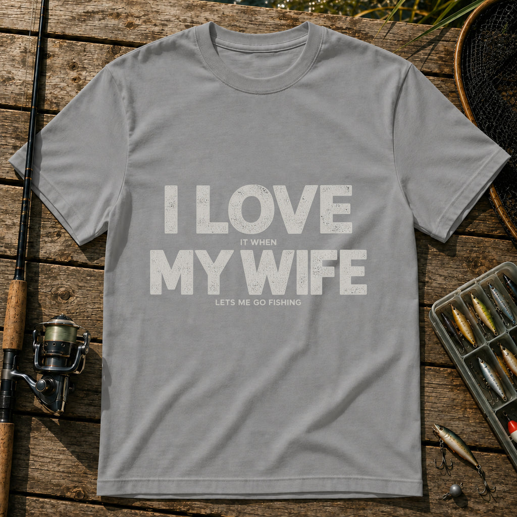 Love My Wife T-Shirt in Grey