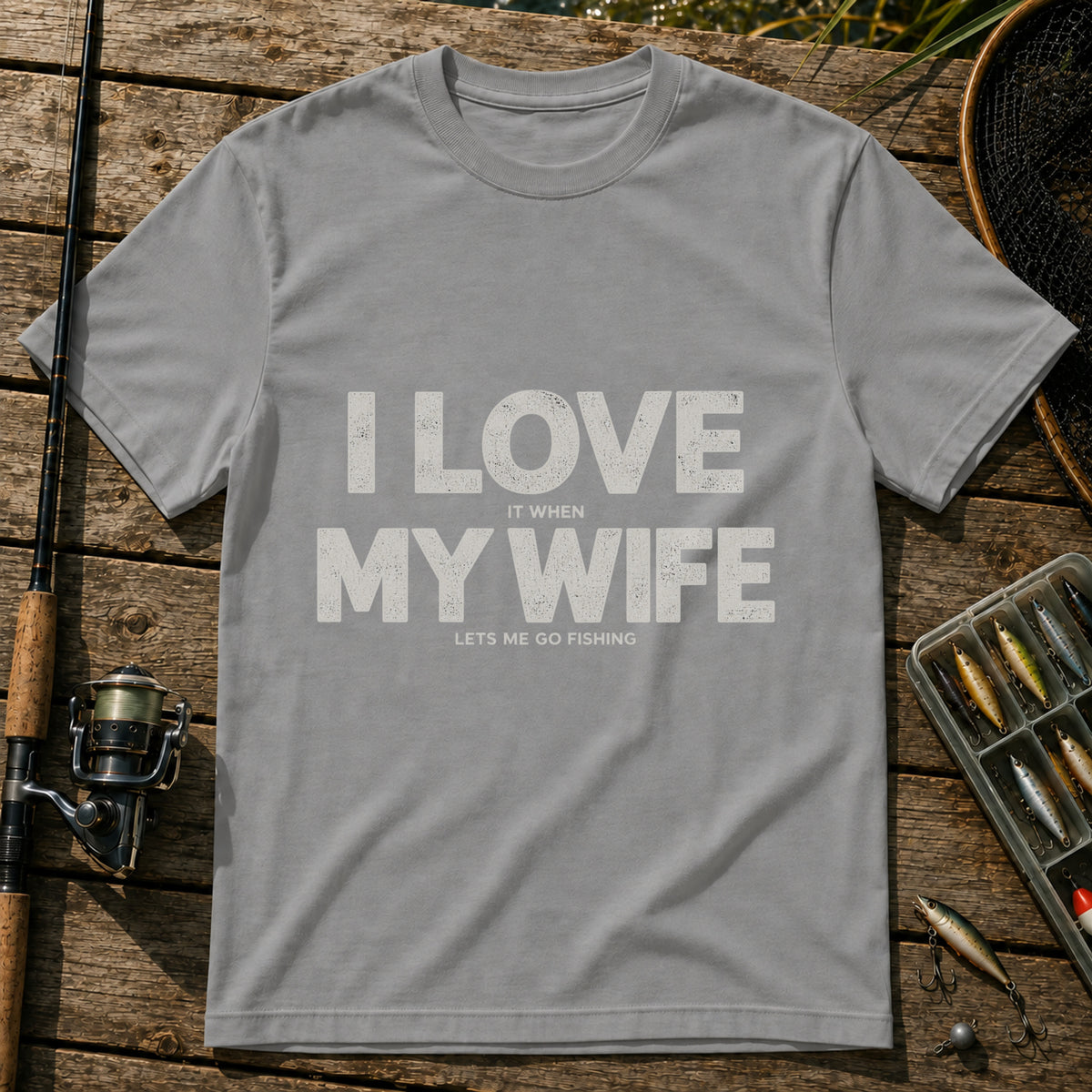Love My Wife T-Shirt in Grey