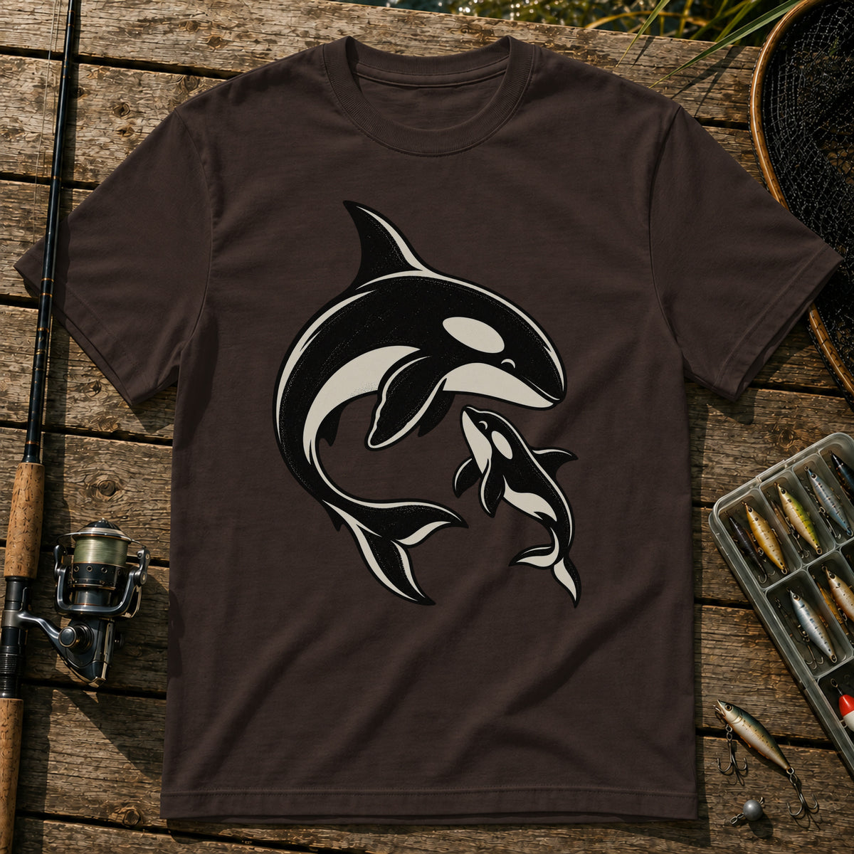 Orca T-Shirt in Brown